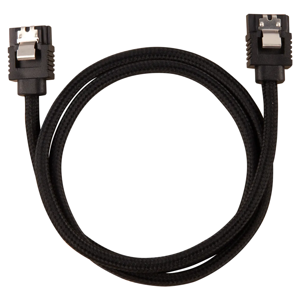 Image 2 for Corsair Premium Sleeved SATA Data Cable Set with Straight Connectors - Black, 60cm