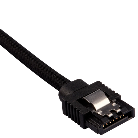 Image 3 for Corsair Premium Sleeved SATA Data Cable Set with Straight Connectors - Black, 60cm