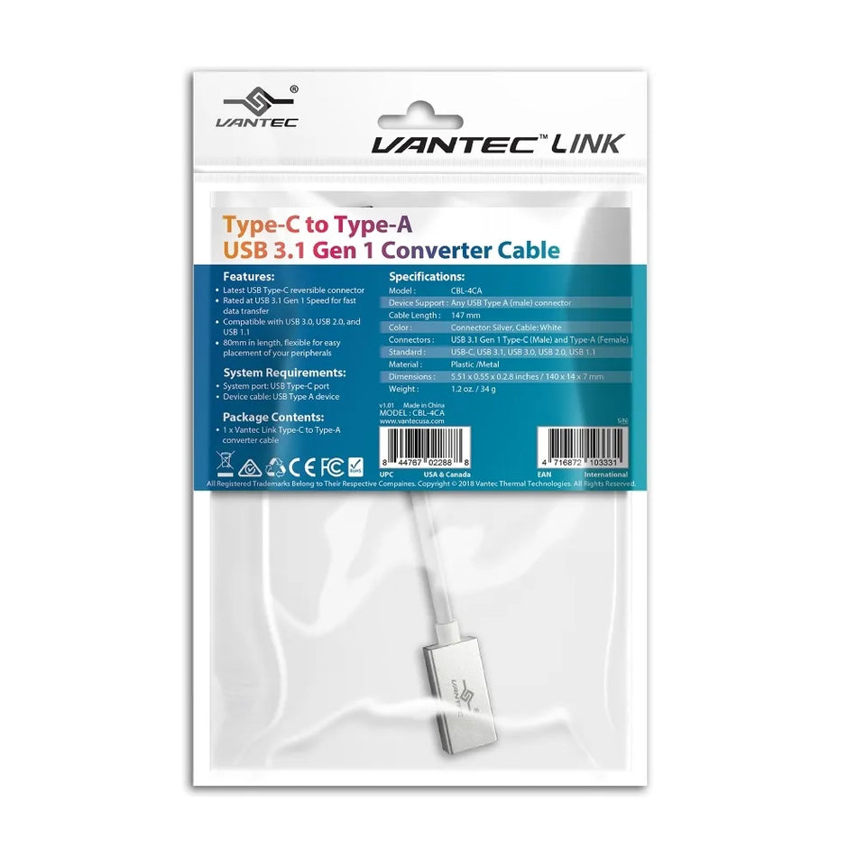 Image 2 for Vantec USB-C to USB-A Adapter
