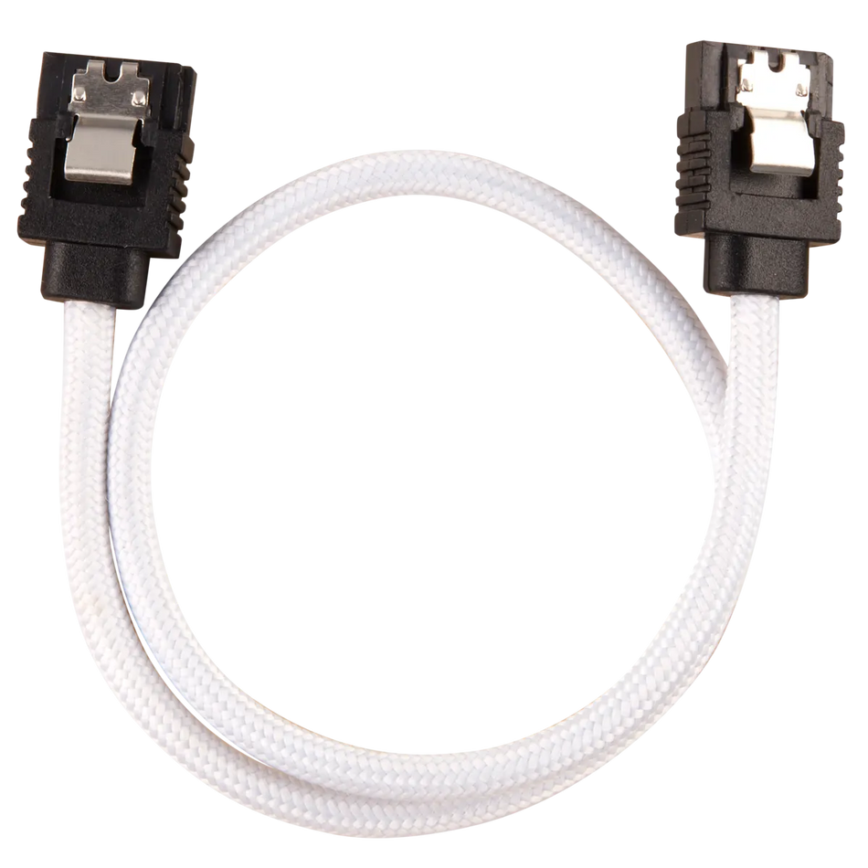 Image 1 for Corsair Premium Sleeved SATA Data Cable Set - White