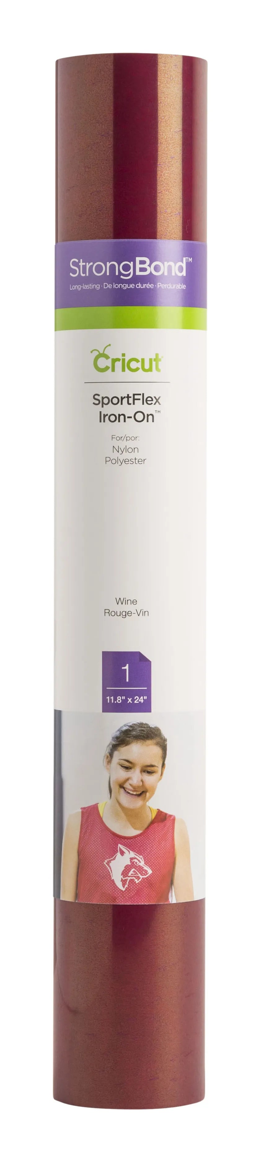 Image 3 for Cricut Sportflex Iron-On 30x60cm Wine