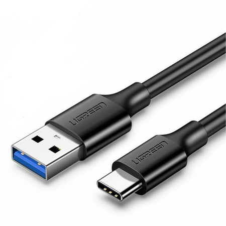 Image 1 for UGREEN Type-C to USB 3.0 Cable 2m – Fast Charging 3A, 5Gbps Sync – Black