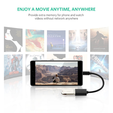 Image 6 for UGREEN Type-C to USB-A Adapter (Male to Female, 15cm)– Black