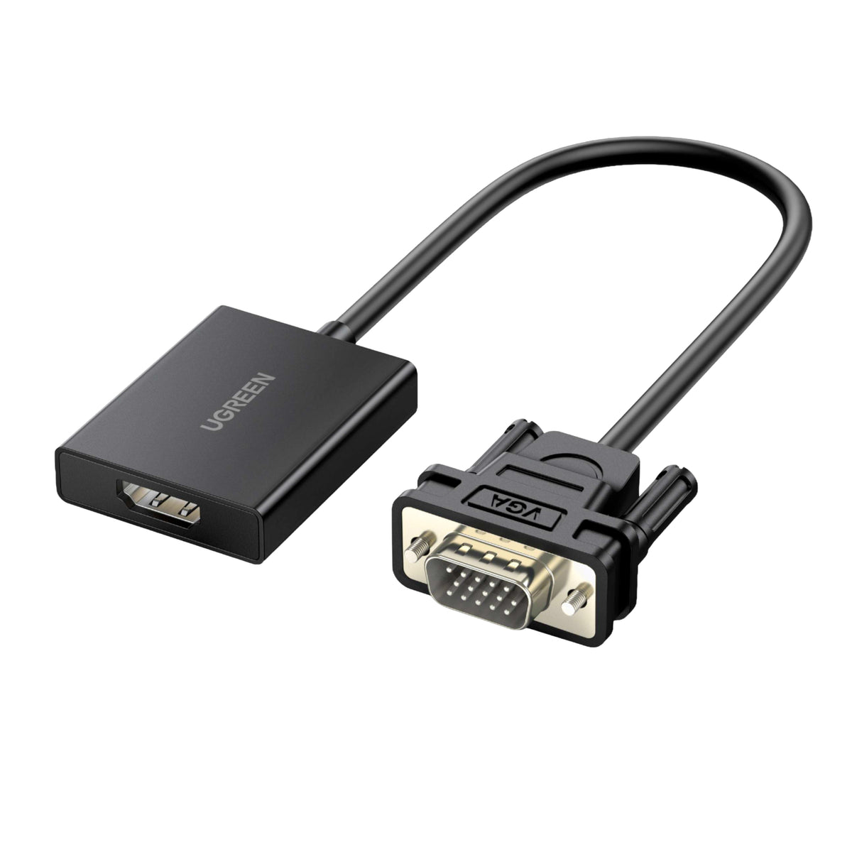Image 1 for UGREEN VGA to HDMI Converter | Male to Female | 1080P Full HD – Black