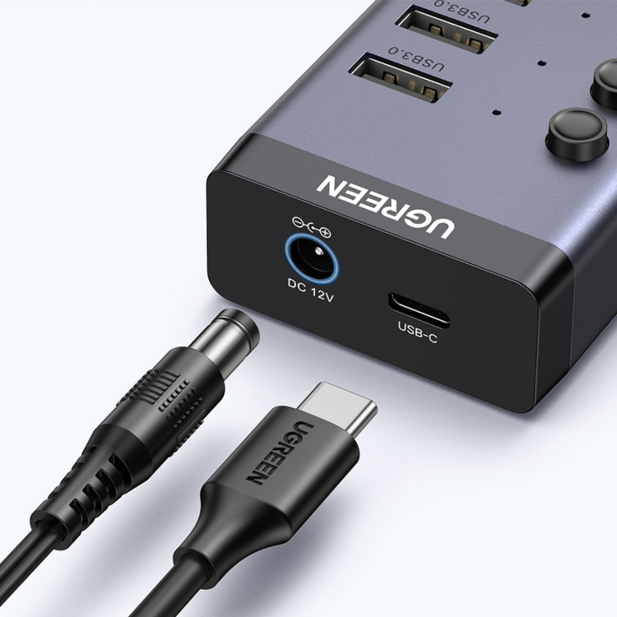 Image 3 for UGREEN 7 in 1 USB 3.0 Hub-Grey