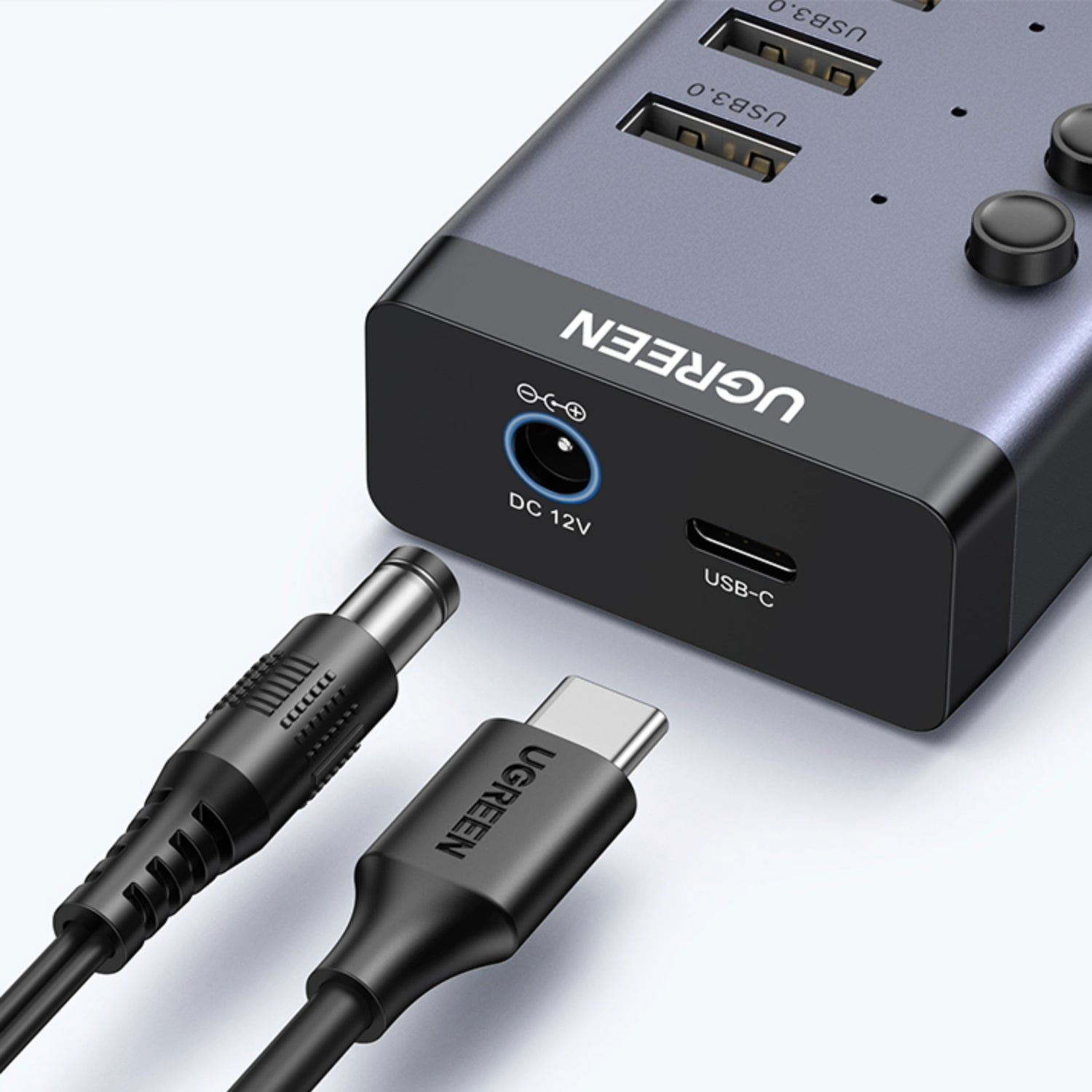 Image 3 for UGREEN 7 in 1 USB 3.0 Hub-Grey