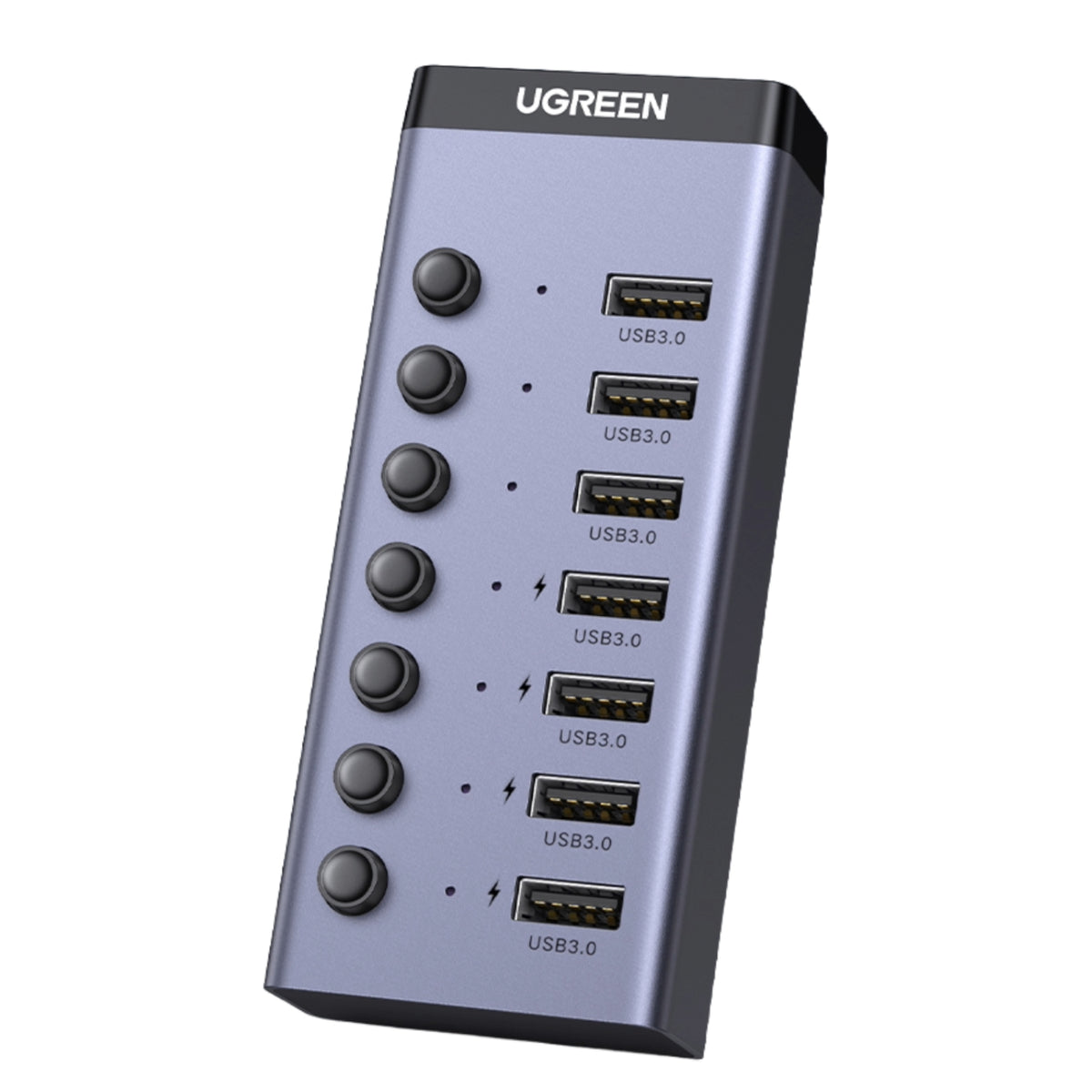 Image 2 for UGREEN 7 in 1 USB 3.0 Hub-Grey