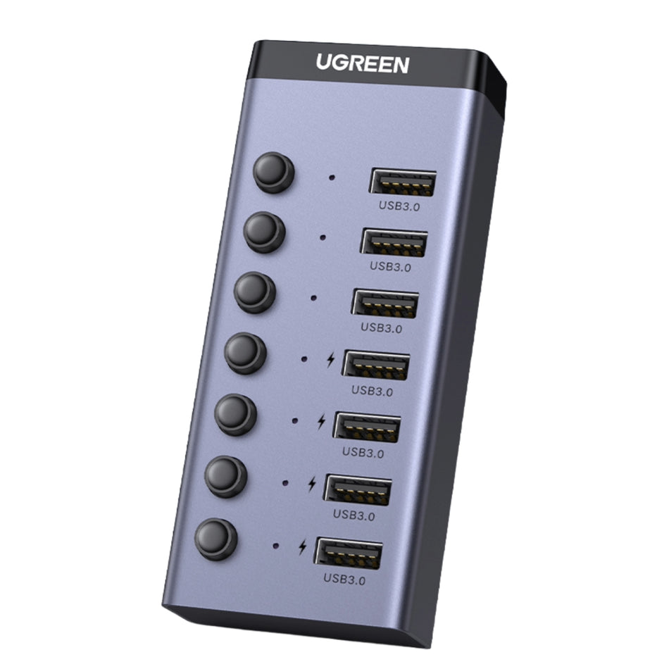 Image 2 for UGREEN 7 in 1 USB 3.0 Hub-Grey
