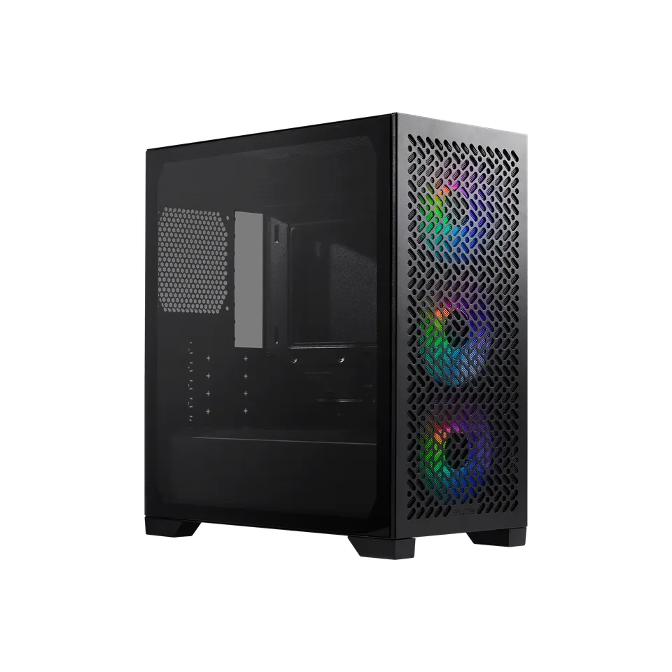 Image 2 for Cooler Master Elite 302 Micro-ATX PC Case with 3x 120mm ARGB Fans - Black