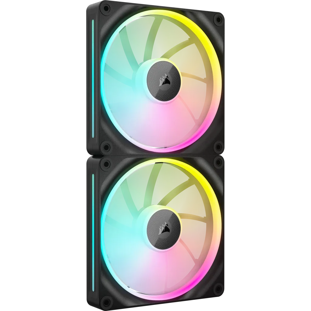 Image 1 for Corsair iCUE LINK LX140 RGB 140mm PWM Fan Dual Pack with System Hub