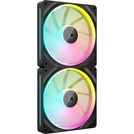 Image 1 for Corsair iCUE LINK LX140 RGB 140mm PWM Fan Dual Pack with System Hub