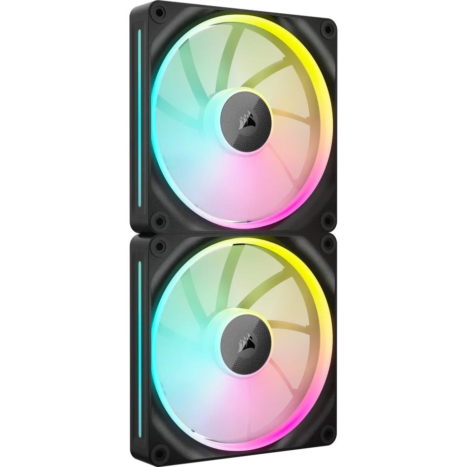 Image 1 for Corsair iCUE LINK LX140 RGB 140mm PWM Fan Dual Pack with System Hub