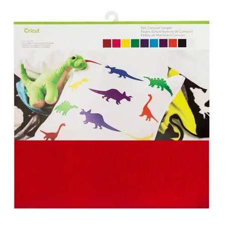 Image 2 for Cricut Felt 10 Sheet Sampler 12x12'' Carousel Colors