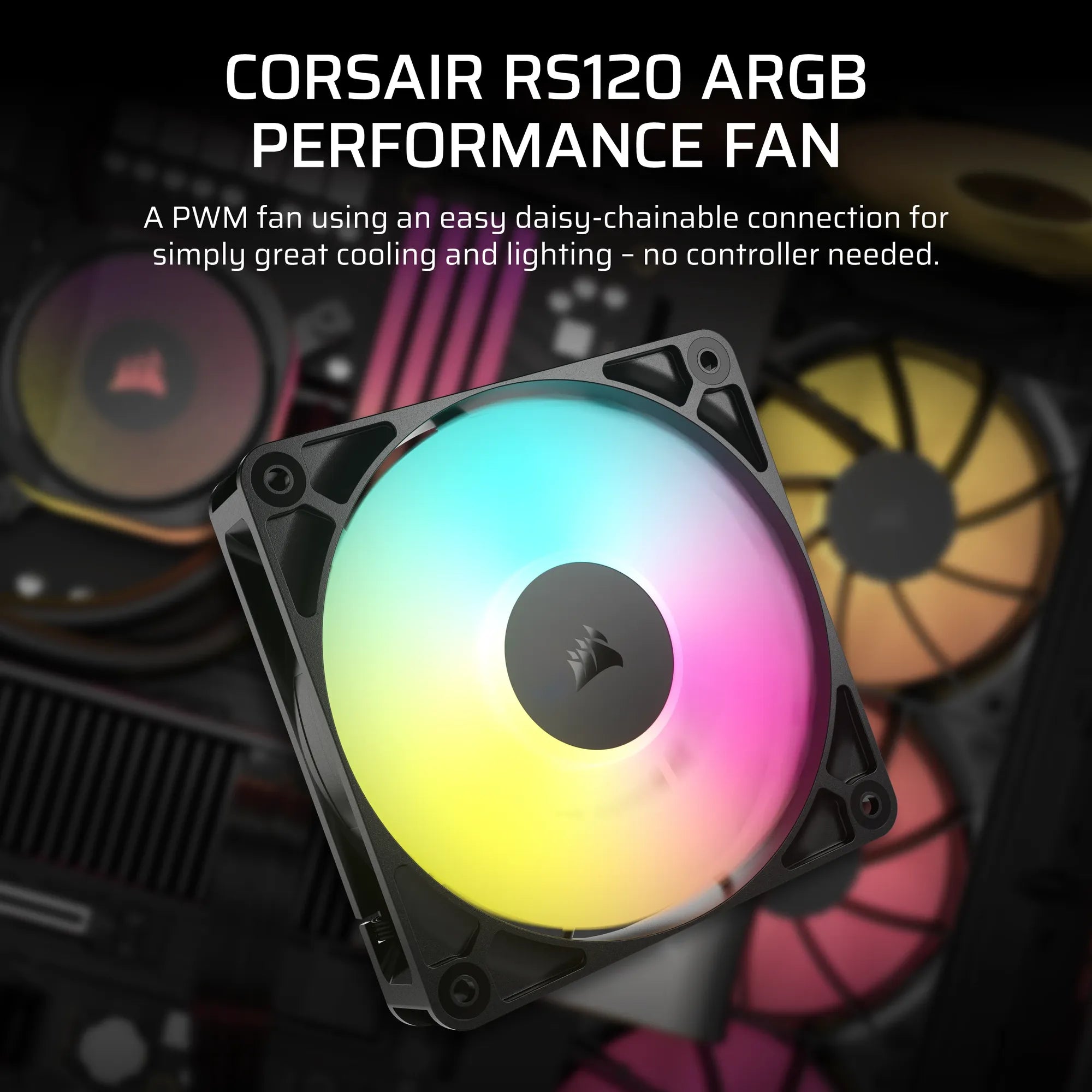 Image 3 for Corsair RS120 ARGB 120mm PWM Fan