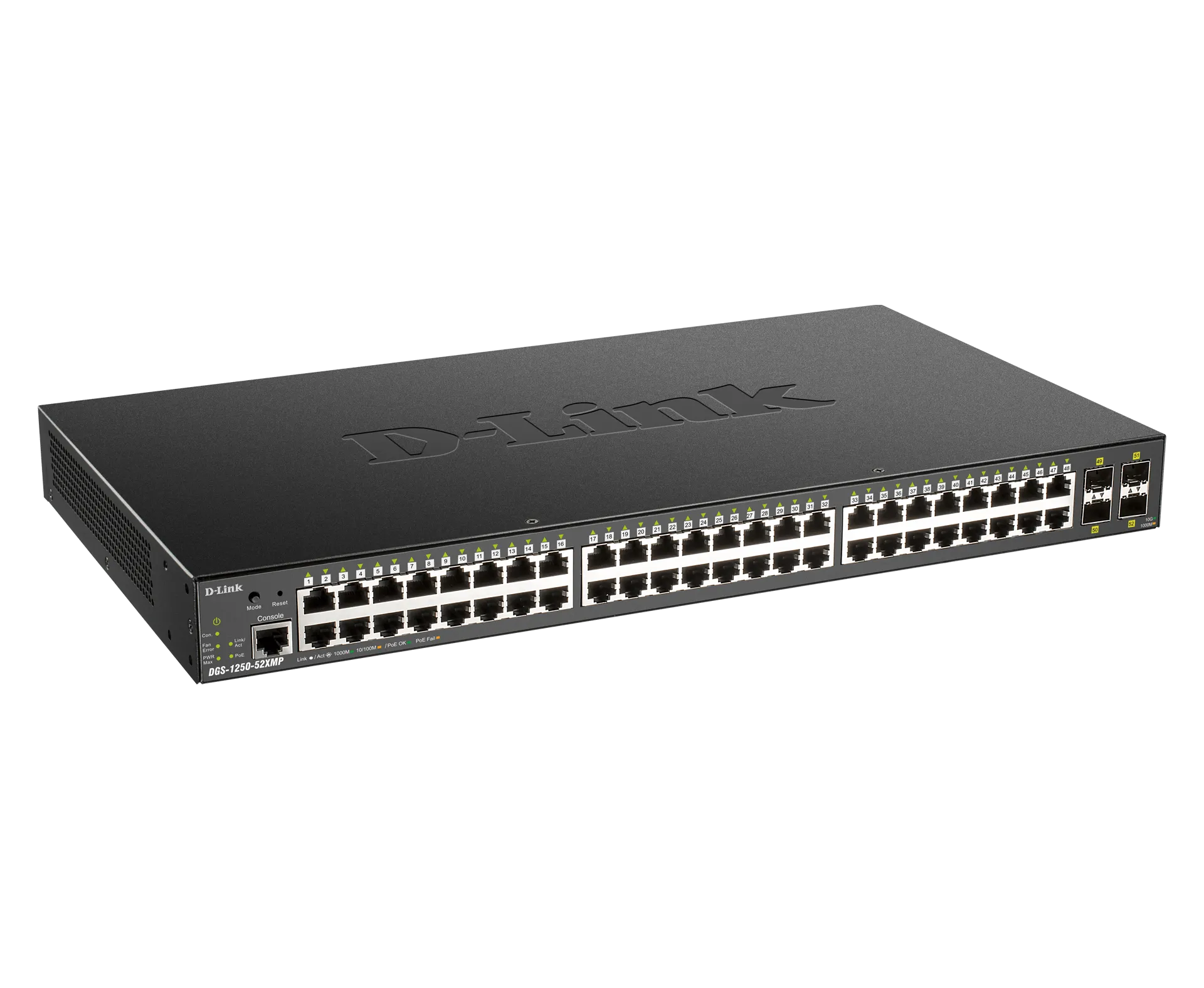 Image 1 for D-Link DGS-1250-52XMP 52-Port Gigabit Smart Managed PoE Switch with 4x 10G SFP+ Uplinks