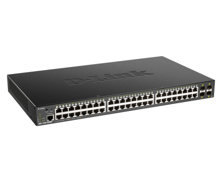 Image 1 for D-Link DGS-1250-52XMP 52-Port Gigabit Smart Managed PoE Switch with 4x 10G SFP+ Uplinks