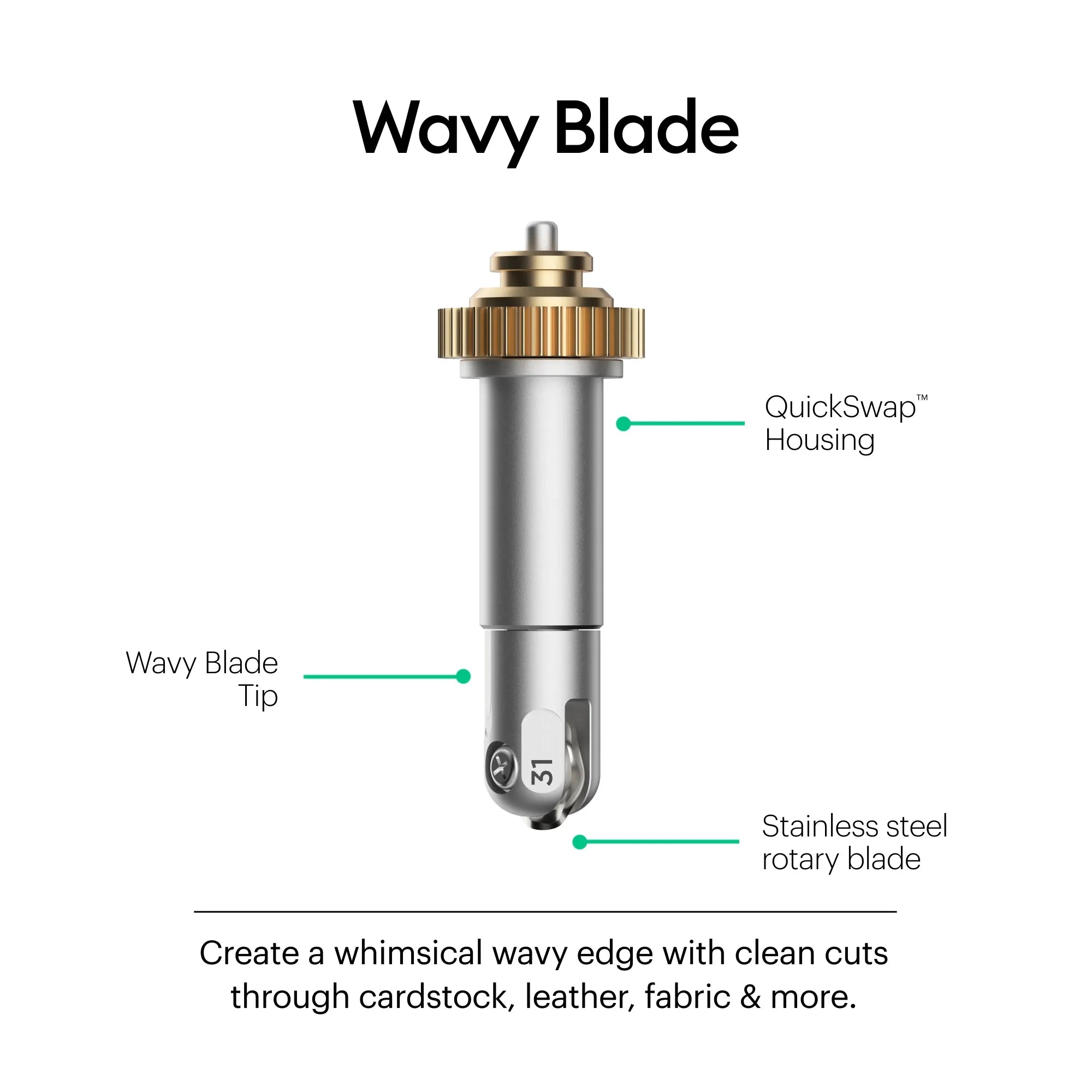 Image 4 for Cricut Maker Wavy Blade Tip