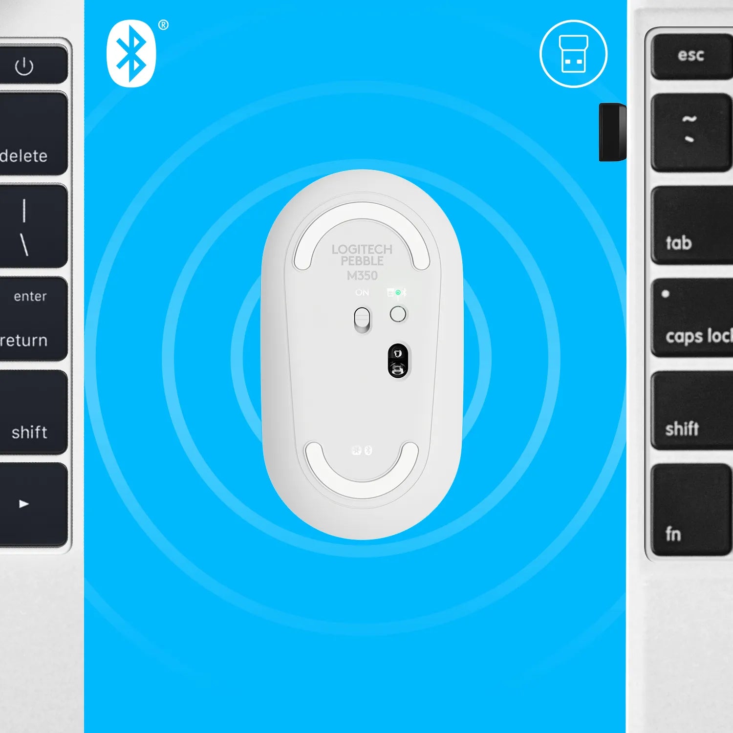 Image 4 for Logitech Pebble M350 Wireless Mouse - Off-White