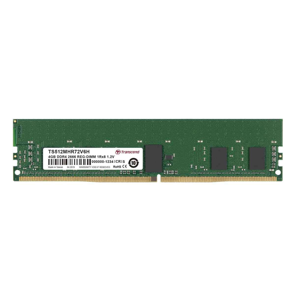 Image 3 for Transcend 4GB DDR4-2666 Registered DIMM Memory