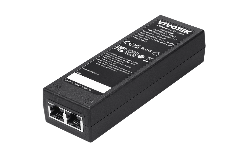 Image 1 for VIVOTEK 30W PoE Ethernet Injector