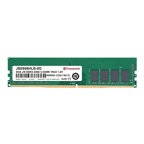 Image 1 for Transcend 8GB DDR4 2666MHz Desktop Memory