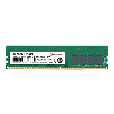Image 1 for Transcend 8GB DDR4 2666MHz Desktop Memory