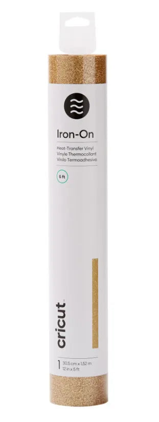 Image 5 for Cricut Glitter Iron-On Vinyl Gold