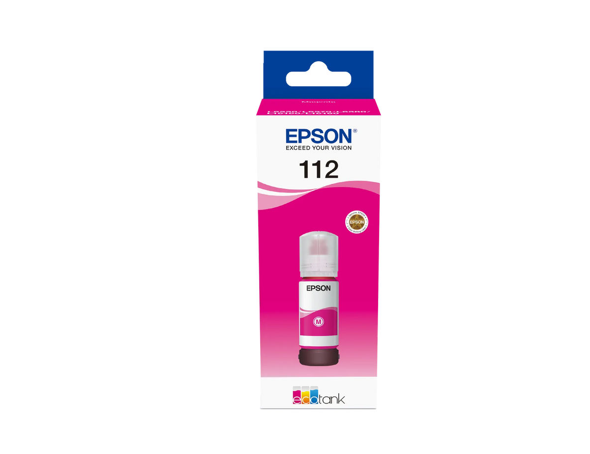 Image 1 for Epson 112 EcoTank Pigment Magenta Ink Bottle