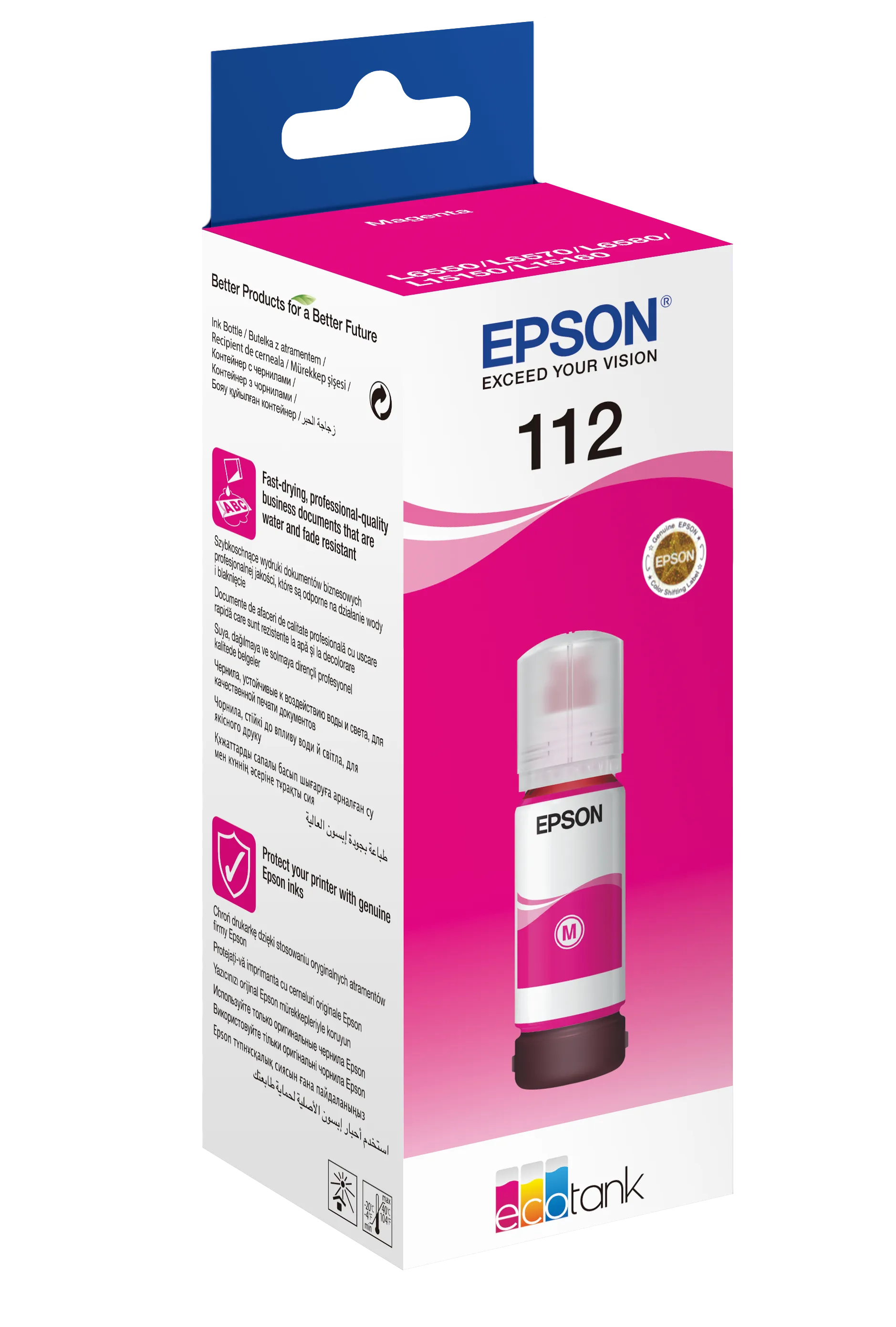 Image 2 for Epson 112 EcoTank Pigment Magenta Ink Bottle