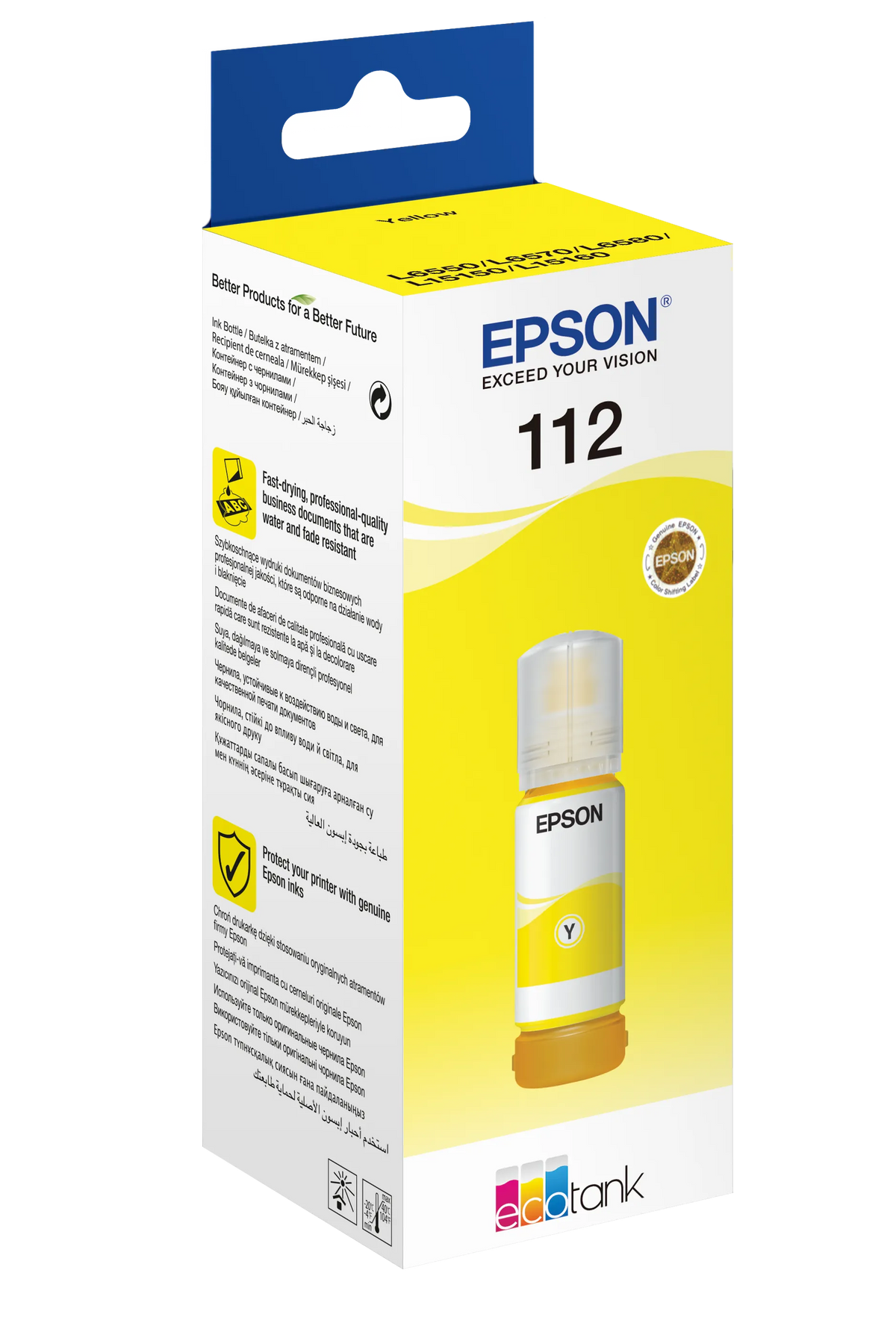 Image 2 for Epson EcoTank Pigment Yellow Ink Bottle - 70ml