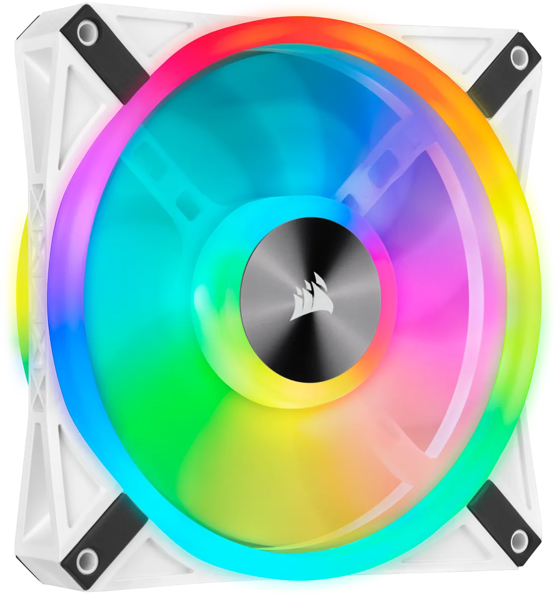 Image 1 for Corsair iCUE QL140 RGB 140mm PWM Dual Fan Kit - White