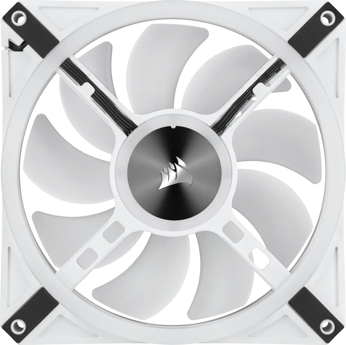 Image 2 for Corsair iCUE QL140 RGB 140mm PWM Dual Fan Kit - White