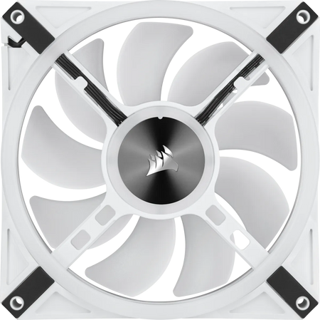 Image 2 for Corsair iCUE QL140 RGB 140mm PWM Dual Fan Kit - White