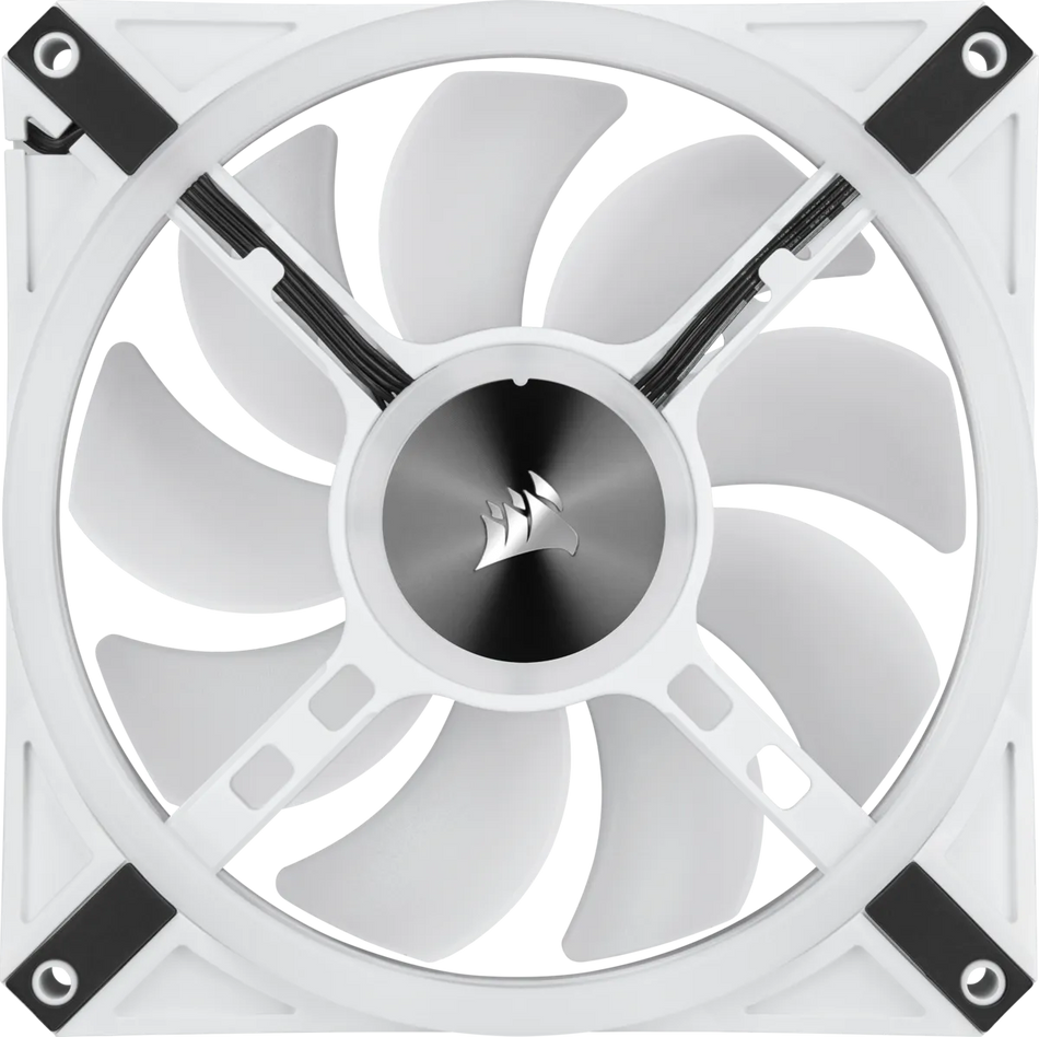 Image 2 for Corsair iCUE QL140 RGB 140mm PWM Dual Fan Kit - White