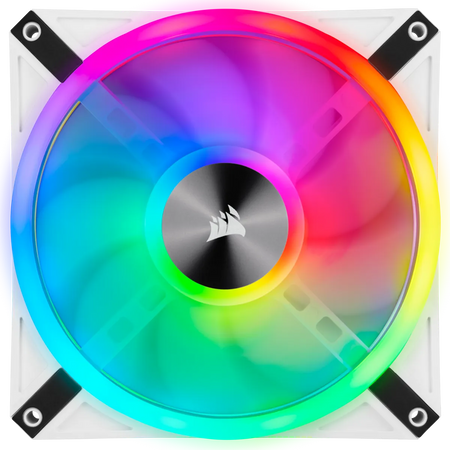 Image 5 for Corsair iCUE QL140 RGB 140mm PWM Dual Fan Kit - White