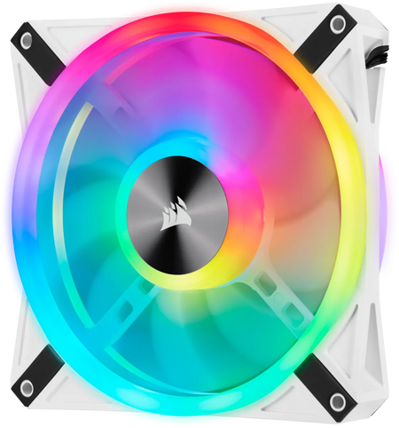 Image 14 for Corsair iCUE QL140 RGB 140mm PWM Dual Fan Kit - White
