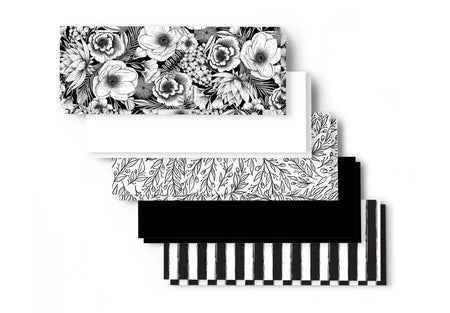 Image 3 for Cricut Joy Adhesive-Backed Deluxe Paper - Black and White Botanicals (10 Sheets)