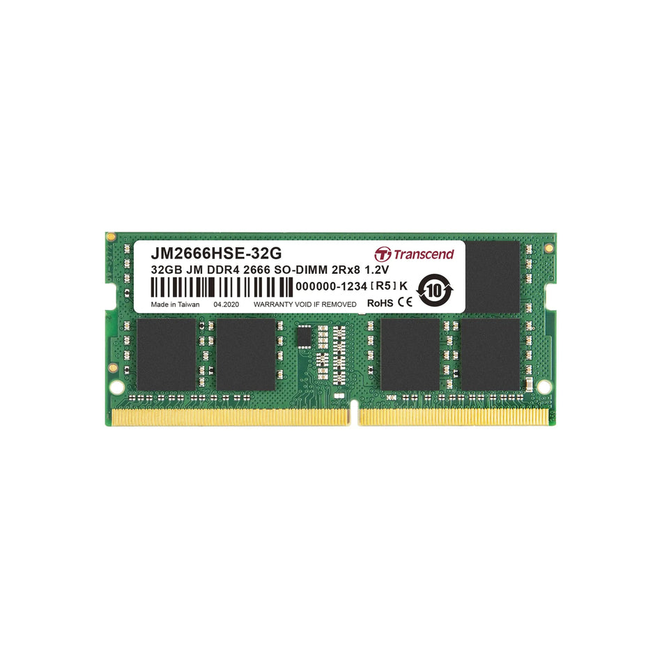 Image 2 for Transcend 32GB DDR4-2666 SO-DIMM Memory