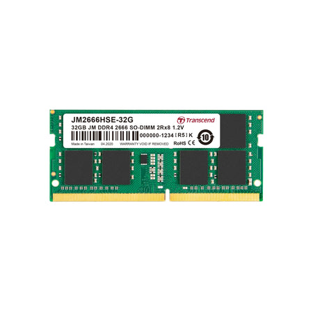 Image 1 for Transcend 32GB DDR4-2666 SO-DIMM Memory