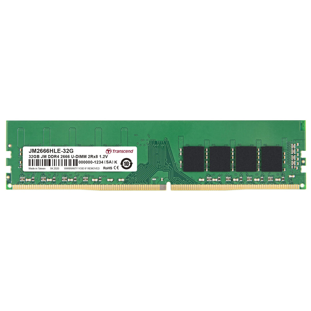 Image 2 for Transcend 32GB DDR4 2666MHz Desktop Memory