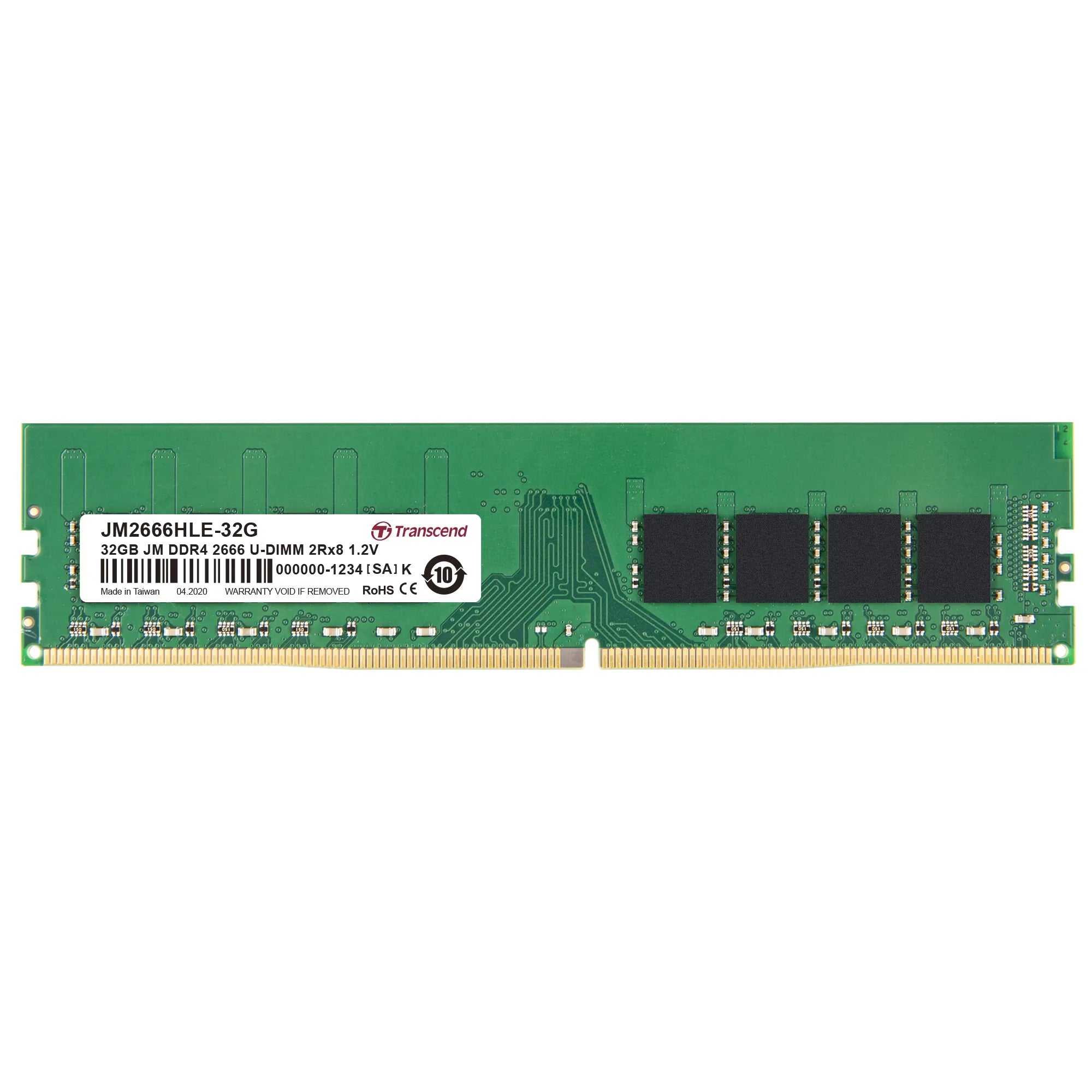 Image 2 for Transcend 32GB DDR4 2666MHz Desktop Memory