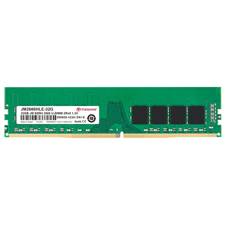 Image 1 for Transcend 32GB DDR4 2666MHz Desktop Memory