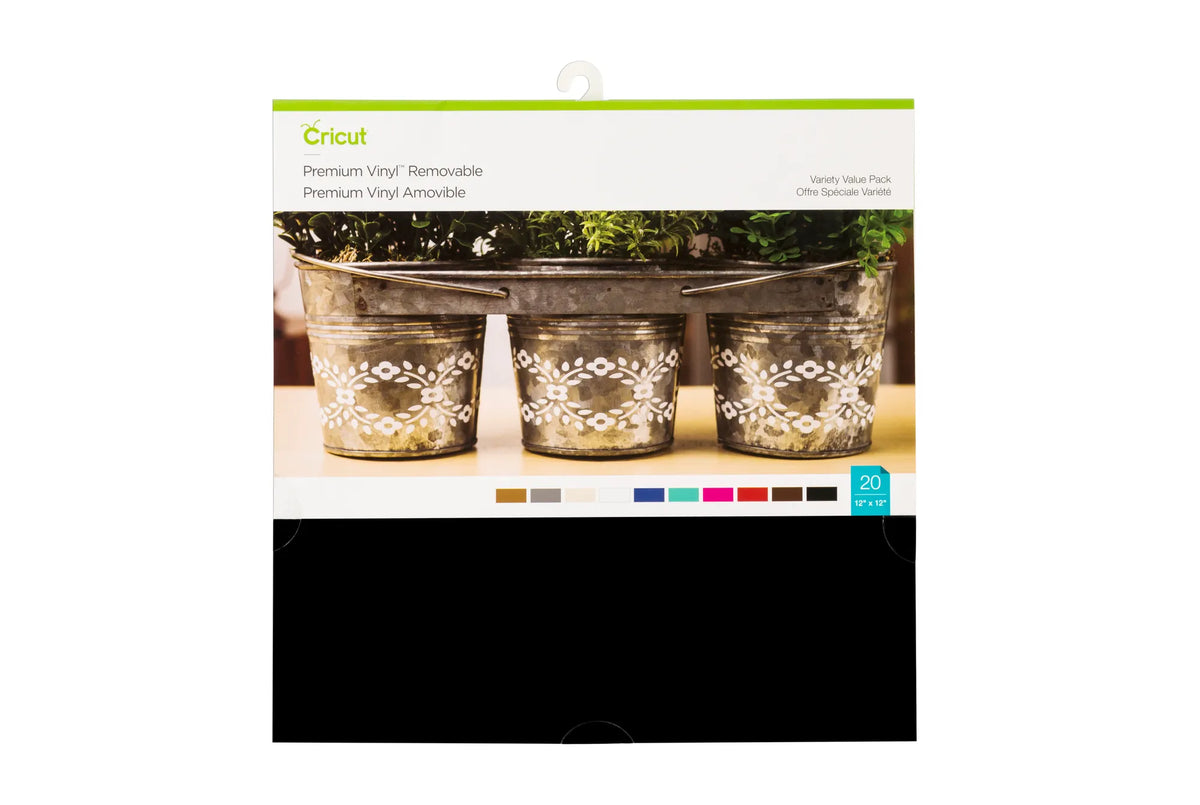 Image 3 for Cricut Premium Vinyl Variety Removable 20-Pack 30.5x30.5cm