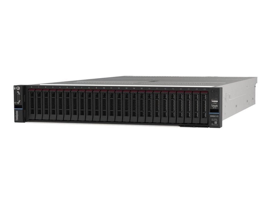 Lenovo ThinkSystem SR650 V3 Server - Intel Xeon Silver 4514Y 16-Core 2.0GHz, 32GB DDR5 RAM, 8x SAS/SATA Bays, RAID Controller, 1100W PSU