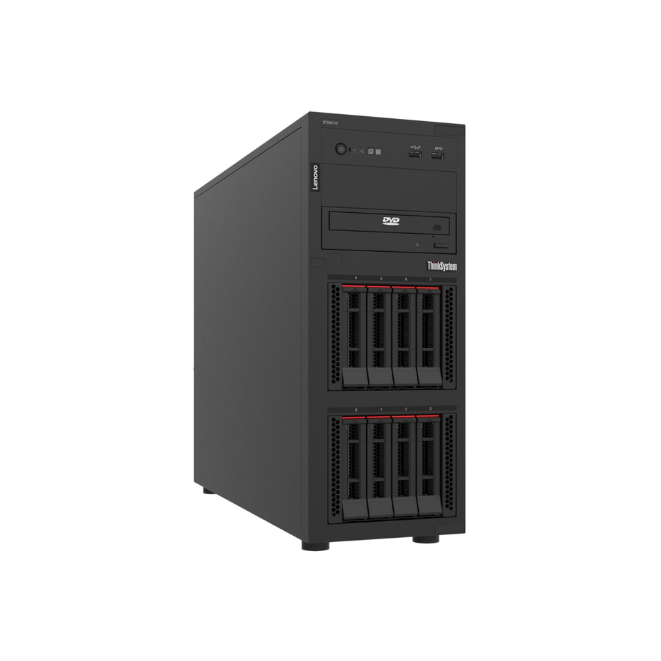 Lenovo ThinkSystem ST250 V3 Tower Server - Intel Xeon 6353P 8-Core 2.7GHz, 32GB DDR4 RAM, 2x 960GB SSD, RAID 940-8i Controller