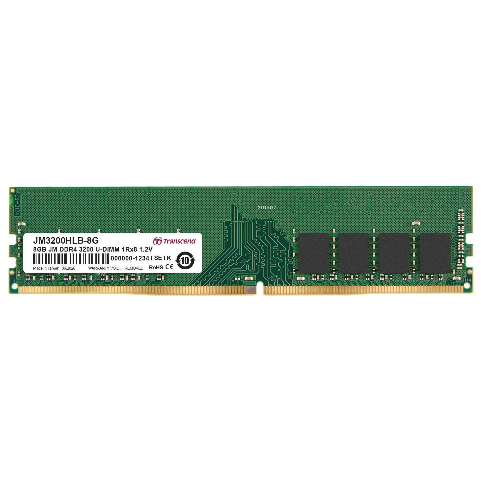 Image 1 for Transcend 8GB DDR4 3200MHz Desktop RAM