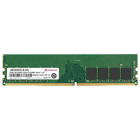 Image 1 for Transcend 8GB DDR4 3200MHz Desktop RAM