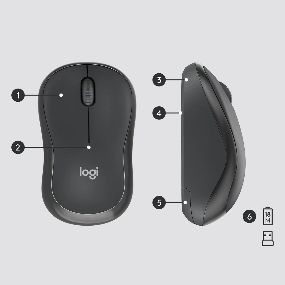 Image 17 for Logitech MK295 Wireless Keyboard and Mouse Combo - Graphite