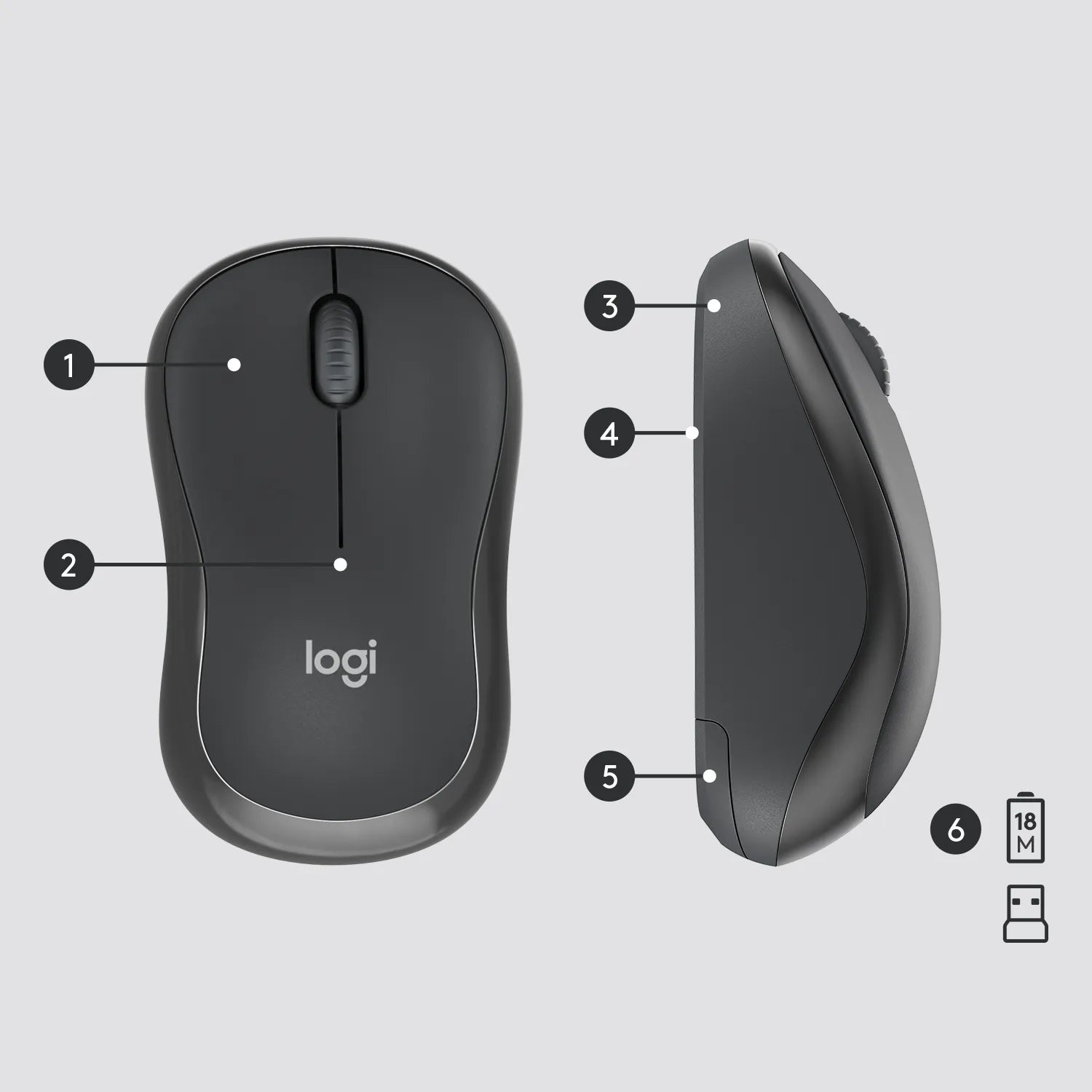 Image 17 for Logitech MK295 Wireless Keyboard and Mouse Combo - Graphite
