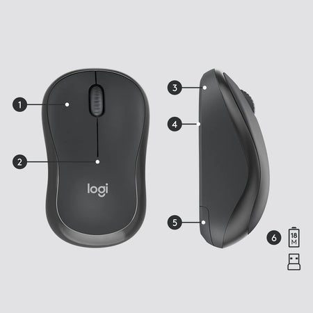 Image 17 for Logitech MK295 Wireless Keyboard and Mouse Combo - Graphite
